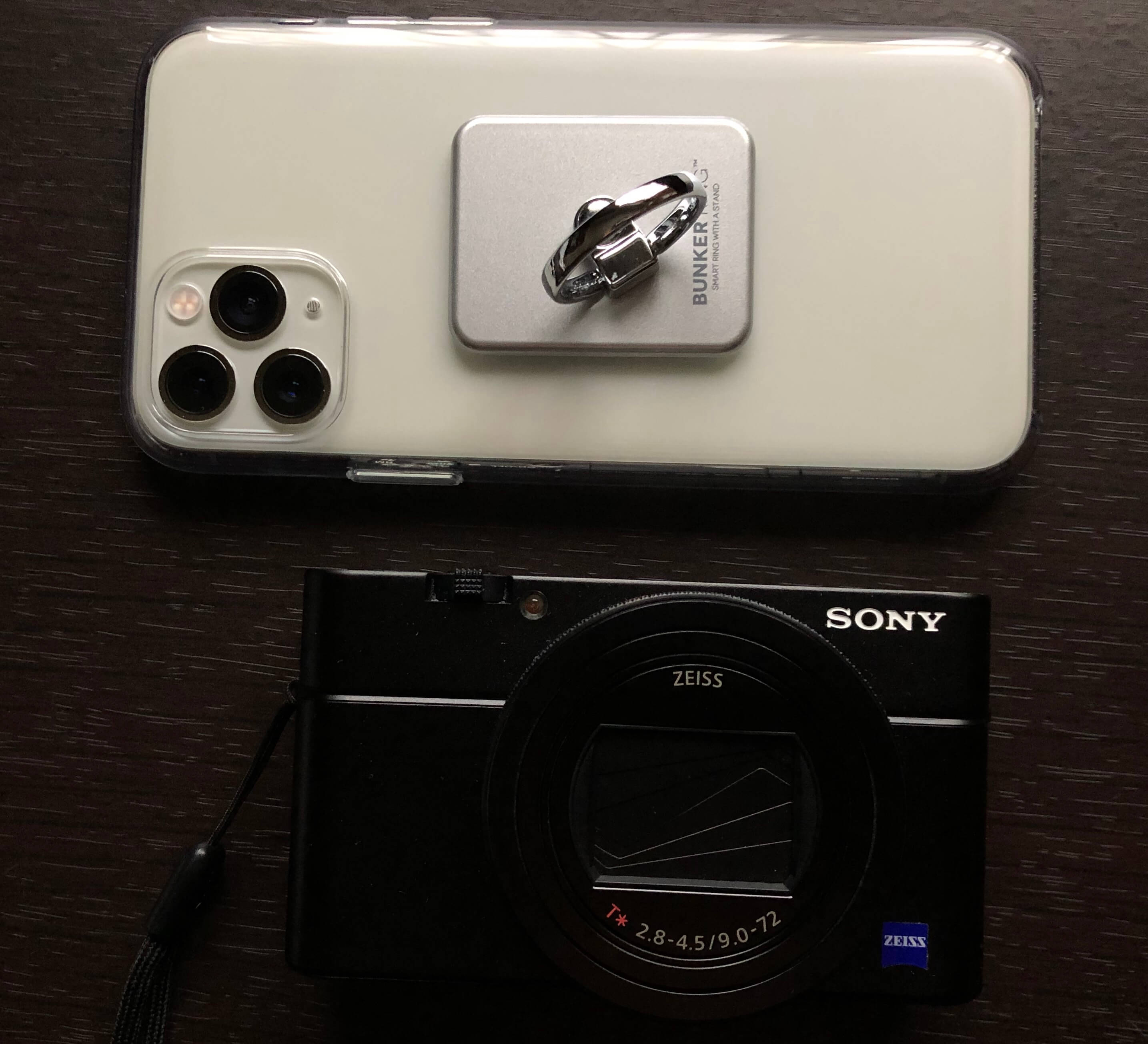 iPhone 11 Proとソニーのデジカメ（RX100M6）