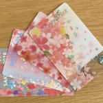 桜柄のスターバックスカード(4枚)